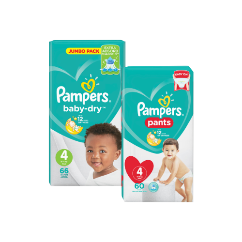 Pampers Baby-Dry Nappy Pants Size 5 12-17kg Jumbo Pack