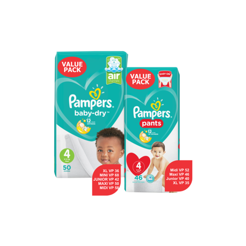 Pampers sales value pack